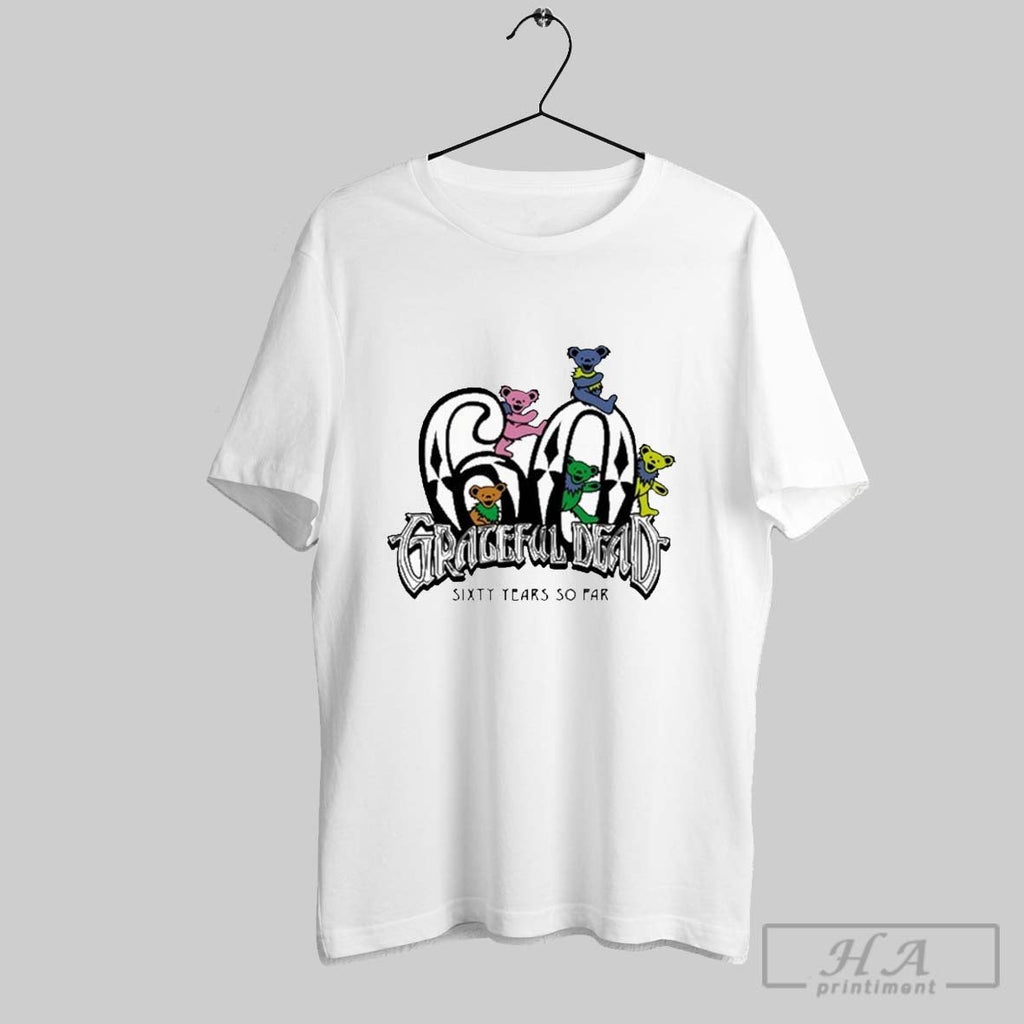 Grateful Dead Diamond Bears 60 Years So Far - Adult & Kids T-Shirts, Sweatshirts & Hoodies apparel design preview 1