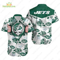 Grateful Dead New York Jets Tropical Hibiscus - Adult & Kids T-Shirts, Sweatshirts & Hoodies apparel design preview 1