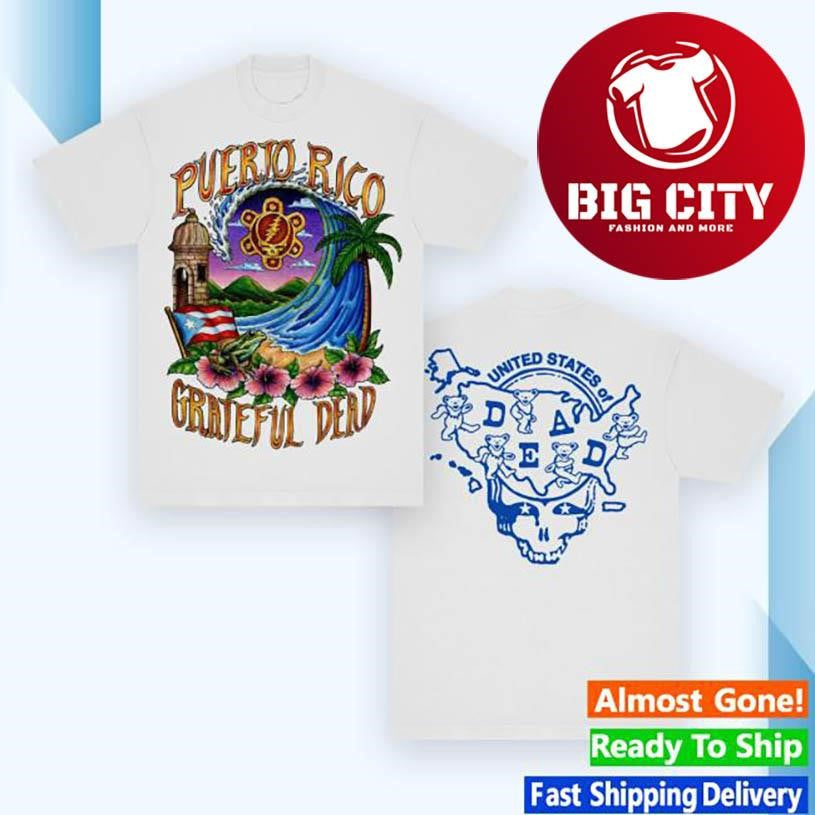 Grateful Dead Puerto Rico United States Of Two Sided - Adult & Kids T-Shirts, Sweatshirts & Hoodies apparel design preview 1