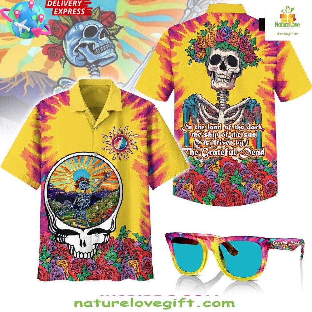 Grateful Dead Hawaiian Limited Edition Vibes - Adult & Kids T-Shirts, Sweatshirts & Hoodies apparel design preview 1
