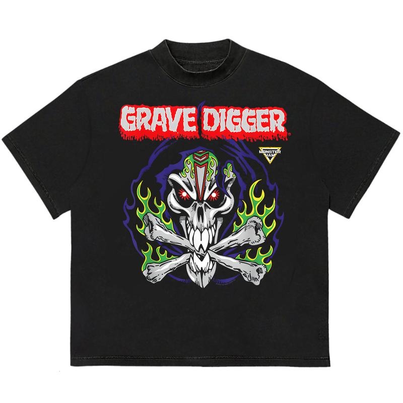 Grave Digger Cotton Recycled Streetwear - Adult & Kids T-Shirts, Sweatshirts & Hoodies apparel design preview 1