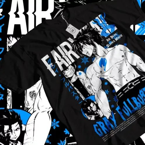 Gray Fullbuster Natsu Fairy Tail Dragneel Girl Anime - Adult & Kids T-Shirts, Sweatshirts & Hoodies apparel design preview 1