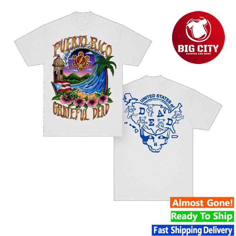 Great Dead Puerto Rico United States Of Two Sided - Adult & Kids T-Shirts, Sweatshirts & Hoodies apparel design preview 1