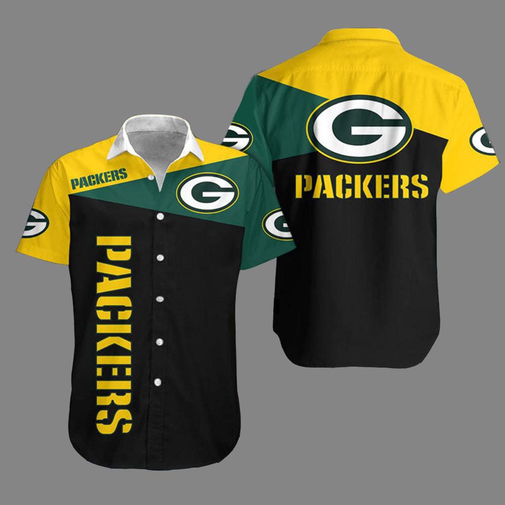 Green Bay Packers Hawaiian Blocked Triumph Design by - Adult & Kids T-Shirts, Sweatshirts & Hoodies apparel design preview 1