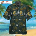 Green Bay Packers Dark Palm Island Helmet Hawaiian - Adult & Kids T-Shirts, Sweatshirts & Hoodies apparel design preview 1