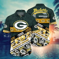 Green Bay Packers Floral Hawaiian for Fans 335108 - Adult & Kids T-Shirts, Sweatshirts & Hoodies apparel design preview 1