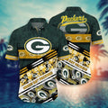 Green Bay Packers Hawaiian Floral Fanatic Design - Adult & Kids T-Shirts, Sweatshirts & Hoodies apparel design preview 1