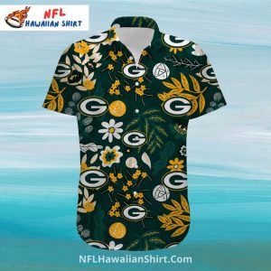 Green Bay Packers Floral Pattern Hawaiian Tropical - Adult & Kids T-Shirts, Sweatshirts & Hoodies apparel design preview 1