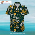 Green Bay Packers Floral Pattern Hawaiian Tropical - Adult & Kids T-Shirts, Sweatshirts & Hoodies apparel design preview 1