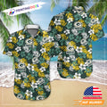 Green Bay Packers Football Floral Aloha Hawaiian - Adult & Kids T-Shirts, Sweatshirts & Hoodies apparel design preview 1