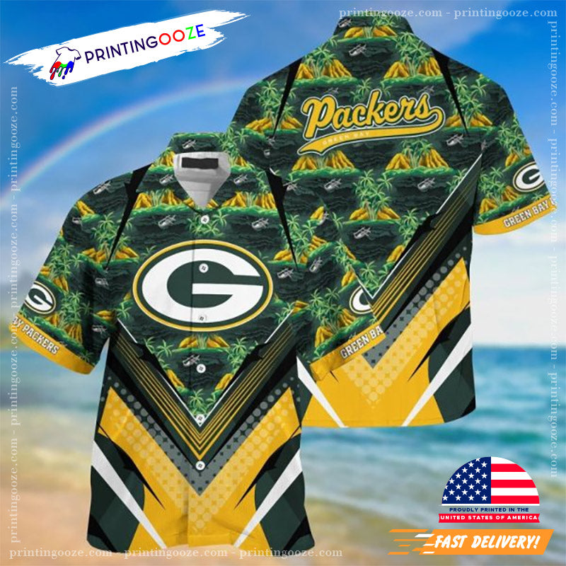 Green Bay Packers Hot Summer Hawaiian - Adult & Kids T-Shirts, Sweatshirts & Hoodies apparel design preview 1