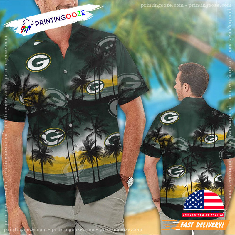 Green Bay Packers Hot Trendy Summer 2024 Hawaiian - Adult & Kids T-Shirts, Sweatshirts & Hoodies apparel design preview 1
