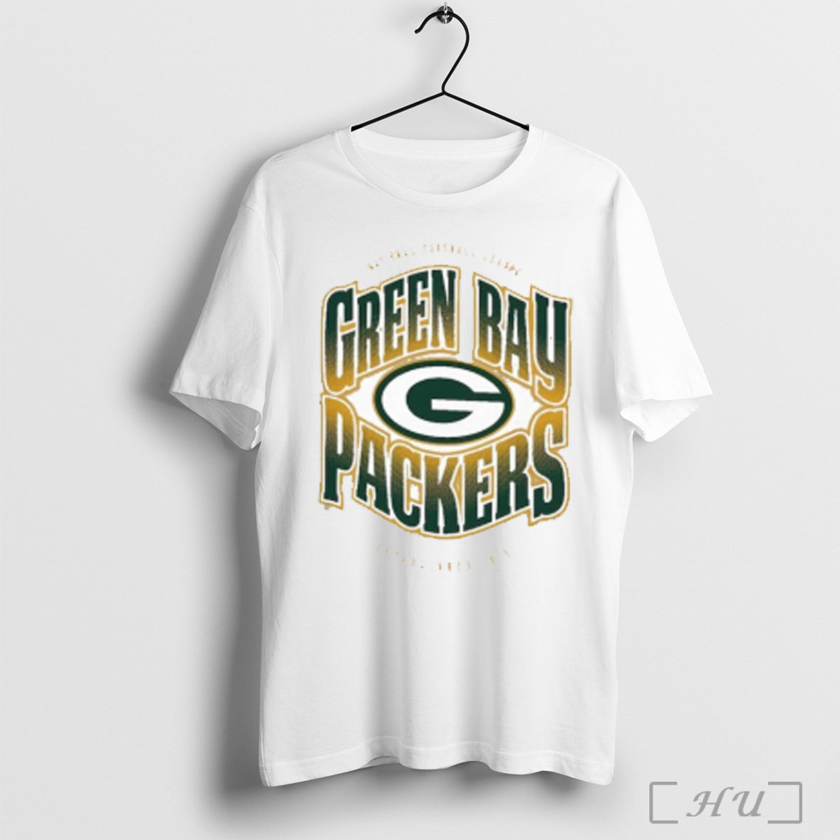 Green Bay Packers Huddle Vintage Helmet Est 1919 - Adult & Kids T-Shirts, Sweatshirts & Hoodies apparel design preview 1