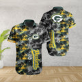 Green Bay Packers Hawaiian Island Nightfall Design - Adult & Kids T-Shirts, Sweatshirts & Hoodies apparel design preview 1