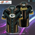 Green Bay Packers Modern Chevron Stripe Hawaiian - Adult & Kids T-Shirts, Sweatshirts & Hoodies apparel design preview 1