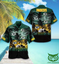 Green Bay Packers Hawaiian Palm Sunset Design 202259 - Adult & Kids T-Shirts, Sweatshirts & Hoodies apparel design preview 1