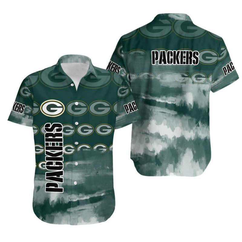 Green Bay Packers Skull Hawaiian 436478 - Adult & Kids T-Shirts, Sweatshirts & Hoodies apparel design preview 1
