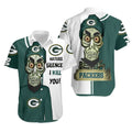 Green Bay Packers Hawaiian Silence Skull Design - Adult & Kids T-Shirts, Sweatshirts & Hoodies apparel design preview 1