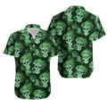 Green Bay Packers Hawaiian Skull Garden Design 782787 - Adult & Kids T-Shirts, Sweatshirts & Hoodies apparel design preview 1