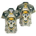 Green Bay Packers Hawaiian Skull Royale Design 314527 - Adult & Kids T-Shirts, Sweatshirts & Hoodies apparel design preview 1