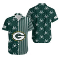 Green Bay Packers Hawaiian Skull Stripes Design - Adult & Kids T-Shirts, Sweatshirts & Hoodies apparel design preview 1