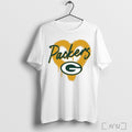 Green Bay Packers Spray Heart Boxy - Adult & Kids T-Shirts, Sweatshirts & Hoodies apparel design preview 1