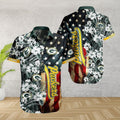Green Bay Packers Floral Hawaiian Stars Stripes - Adult & Kids T-Shirts, Sweatshirts & Hoodies apparel design preview 1