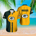 Green Bay Packers Hawaiian Sunset Stripe Design - Adult & Kids T-Shirts, Sweatshirts & Hoodies apparel design preview 1
