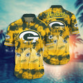 Green Bay Packers Tie Dye Hawaiian Sunset Design - Adult & Kids T-Shirts, Sweatshirts & Hoodies apparel design preview 1
