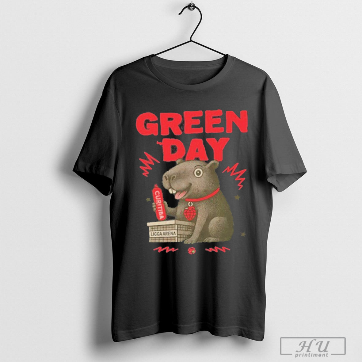 Green Day Brasil Curitiba 2025 - Adult & Kids T-Shirts, Sweatshirts & Hoodies apparel design preview 1