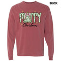 Green Floral Merry Comfort Colors 'NLB' - Adult & Kids T-Shirts, Sweatshirts & Hoodies apparel design preview 1