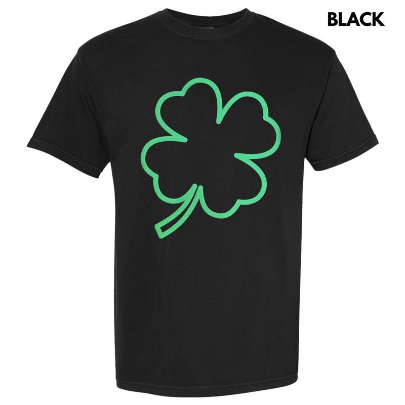 Green Puff Shamrock Comfort Colors - Adult & Kids T-Shirts, Sweatshirts & Hoodies apparel design preview 1