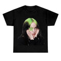 Green Star Hair Billieeee Eilishhh Fan - Adult & Kids T-Shirts, Sweatshirts & Hoodies apparel design preview 1