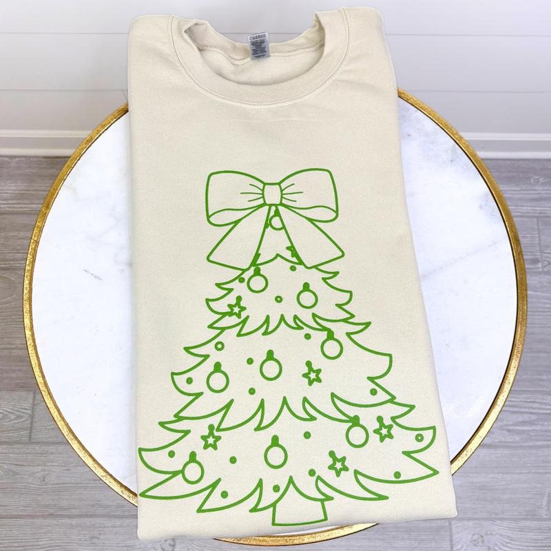 Green Tree PUFF - Adult & Kids T-Shirts, Sweatshirts & Hoodies apparel design preview 1