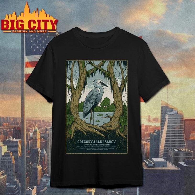 Gregory Alan Isakov AUS And NZ Tour 2026 Poster - Adult & Kids T-Shirts, Sweatshirts & Hoodies apparel design preview 1