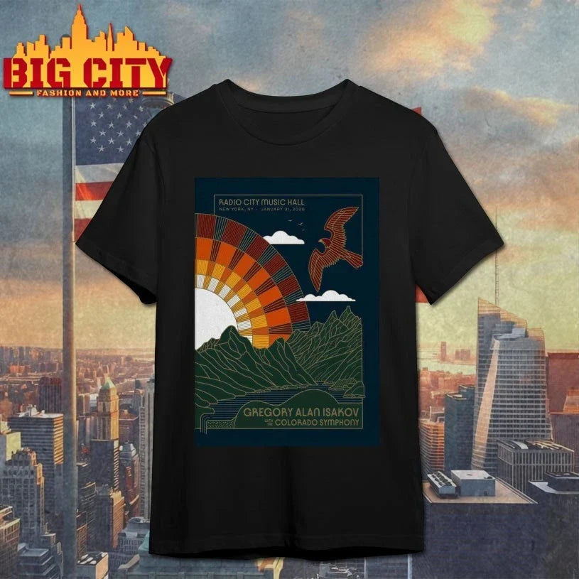Gregory Alan Isakov Jan 31 2026 Radio City Music Hall - Adult & Kids T-Shirts, Sweatshirts & Hoodies apparel design preview 1