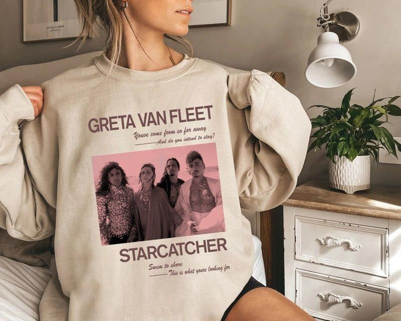 Greta Van Fleet Tour Dates Rock Band Fan - Adult & Kids T-Shirts, Sweatshirts & Hoodies apparel design preview 1