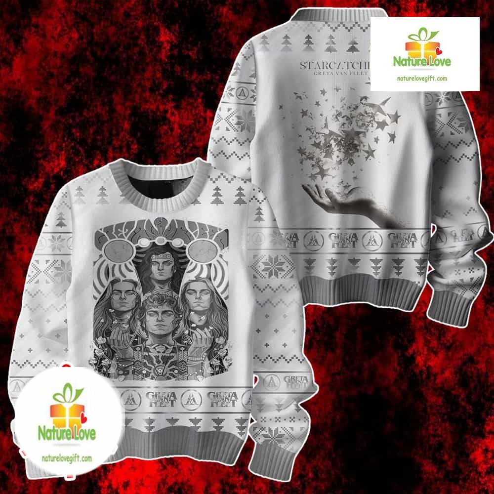 Greta Van Fleet Starcatcher Album Holiday Knit Ugly Christmas Sweater - Holiday Gift product image
