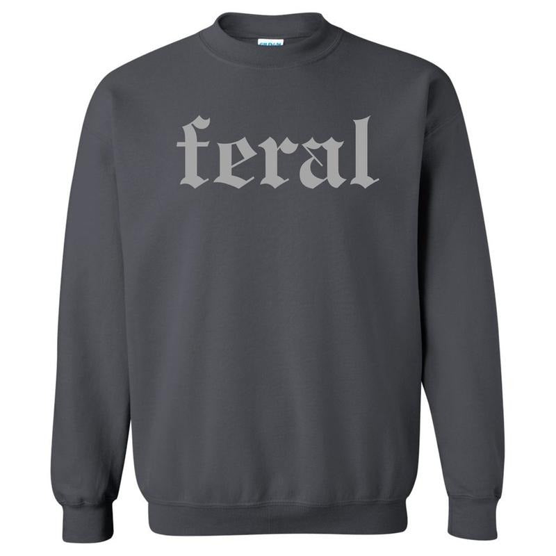 Grey FERAL 'NLB' - Adult & Kids T-Shirts, Sweatshirts & Hoodies apparel design preview 1