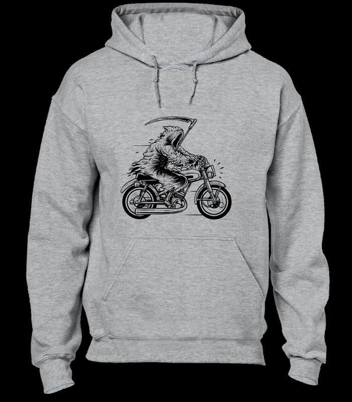 Grim Reaper Motorbike Hoody Motorcycle Death Skull - Adult & Kids T-Shirts, Sweatshirts & Hoodies apparel design preview 1