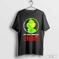 Grinch Used To Smile And Then I Worked At Chilis - Adult & Kids T-Shirts, Sweatshirts & Hoodies apparel design preview 1
