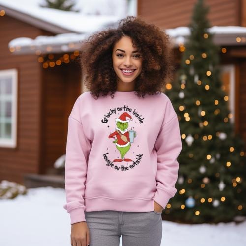 Grinchy Inside Bougie Outside - Adult & Kids T-Shirts, Sweatshirts & Hoodies apparel design preview 1
