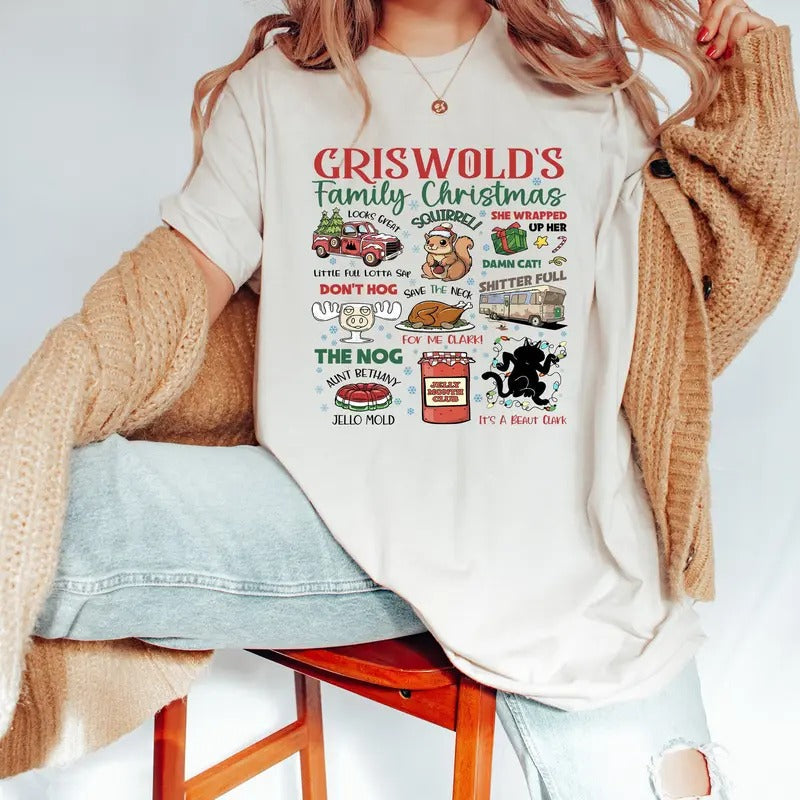 Grisw0ld'S Family Movie Vacation Secret Santa - Adult & Kids T-Shirts, Sweatshirts & Hoodies apparel design preview 1