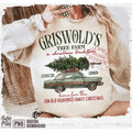 Griswold Tree Farm Merry Retro Womenswear Check Round - Adult & Kids T-Shirts, Sweatshirts & Hoodies apparel design preview 1