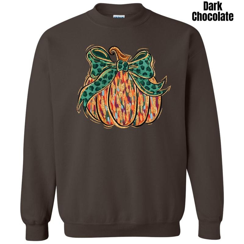 Groovy Brushstroke Pumpkin 'NLB' - Adult & Kids T-Shirts, Sweatshirts & Hoodies apparel design preview 1
