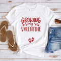 Growing My Valentine Pregnancy Announcement Mom Be - Adult & Kids T-Shirts, Sweatshirts & Hoodies apparel design preview 1