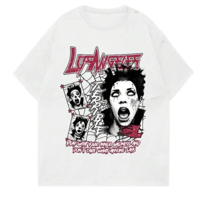 Grunge Punk Slogan Print Crew Neck Size S 3XL Top - Adult & Kids T-Shirts, Sweatshirts & Hoodies apparel design preview 1