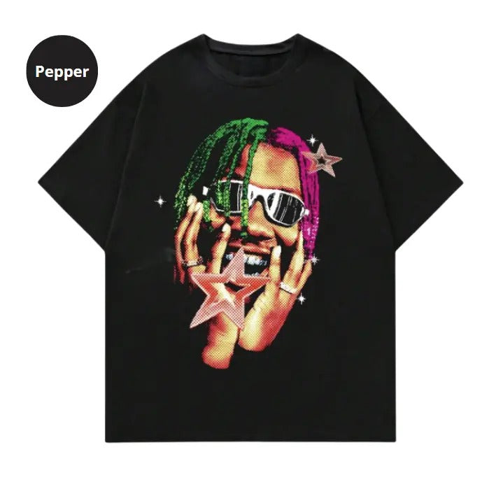 Grunge Punk Casual Print Round Neck Short Sleeve Size - Adult & Kids T-Shirts, Sweatshirts & Hoodies apparel design preview 1