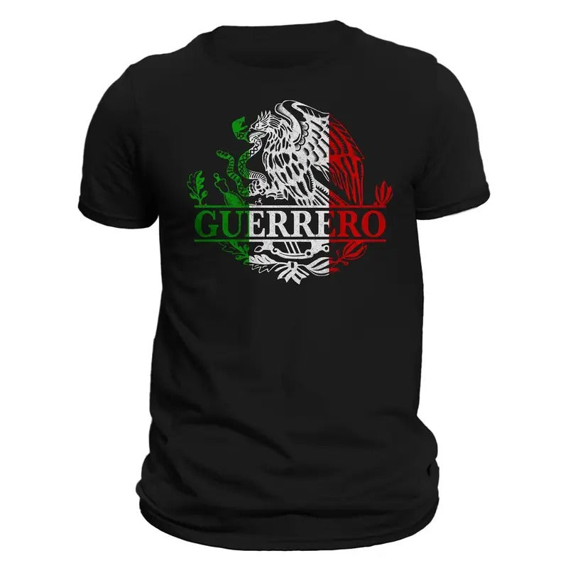 Guerrero Mexico Eagle Emblem Mexican - Adult & Kids T-Shirts, Sweatshirts & Hoodies apparel design preview 1