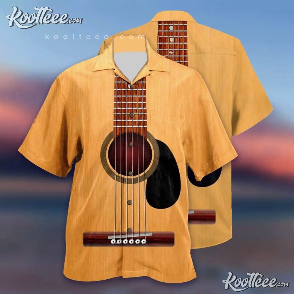Guitar Music Aloha Hawaiian - Adult & Kids T-Shirts, Sweatshirts & Hoodies apparel design preview 1